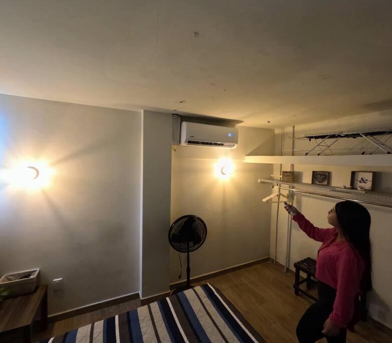Departamento Privado7, 2 Camas Matri, Parking, Cocina Equipada, Wifi 65 Mb, 2 Climas,Centrico,Tv Smart Apartment Ciudad Valles Luaran gambar