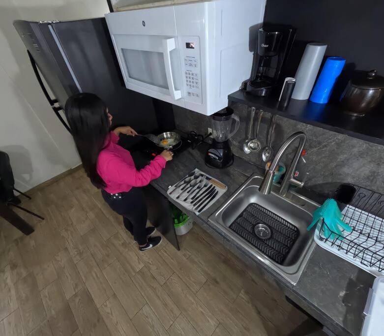 Departamento Privado7, 2 Camas Matri, Parking, Cocina Equipada, Wifi 65 Mb, 2 Climas,Centrico,Tv Smart Apartment Ciudad Valles Luaran gambar